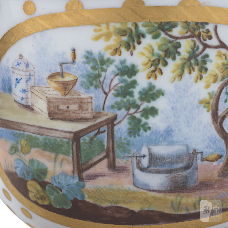 A Sèvres sugar bowl and cover (pot à sucre Calabre), dated 1767 - 图3